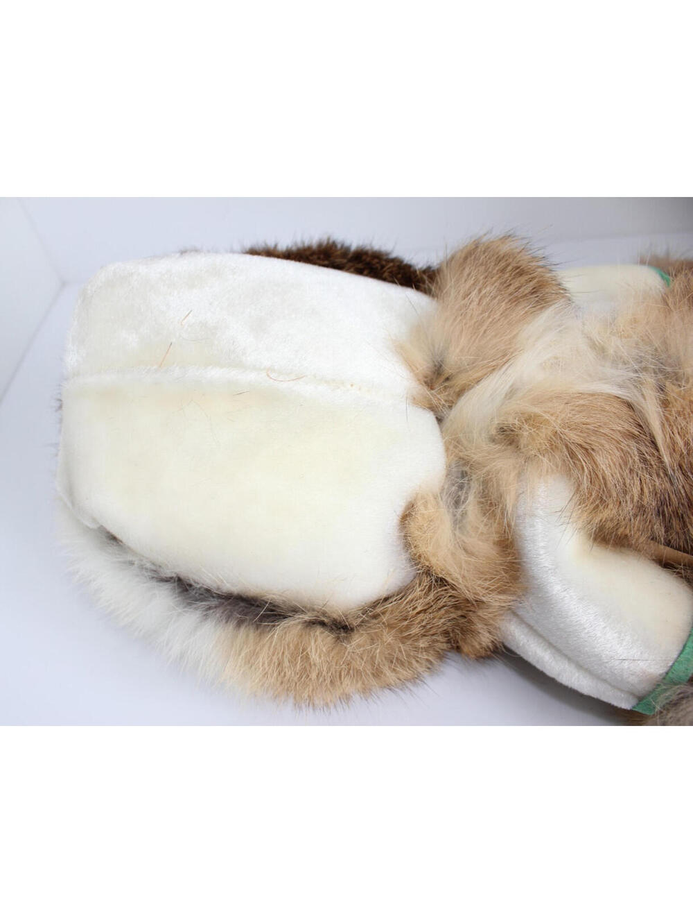 VINTAGE 1960s Carlson Girl Eskimo Doll Rabbit Fur Leather 12" Tall - Picture 7 of 13